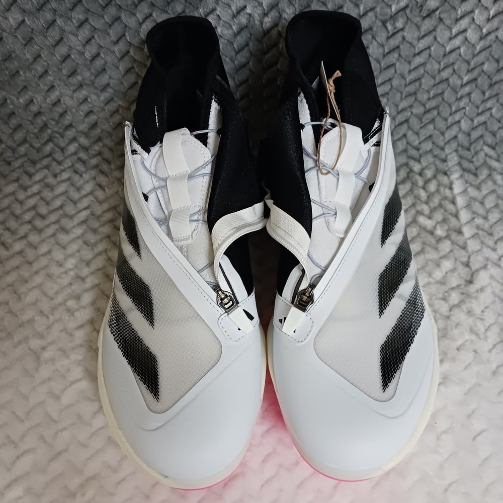 Adidas Adizero Impact+ TPU Men's Baseball Cleats White Black Pink Size 13 - Picture 6 of 10